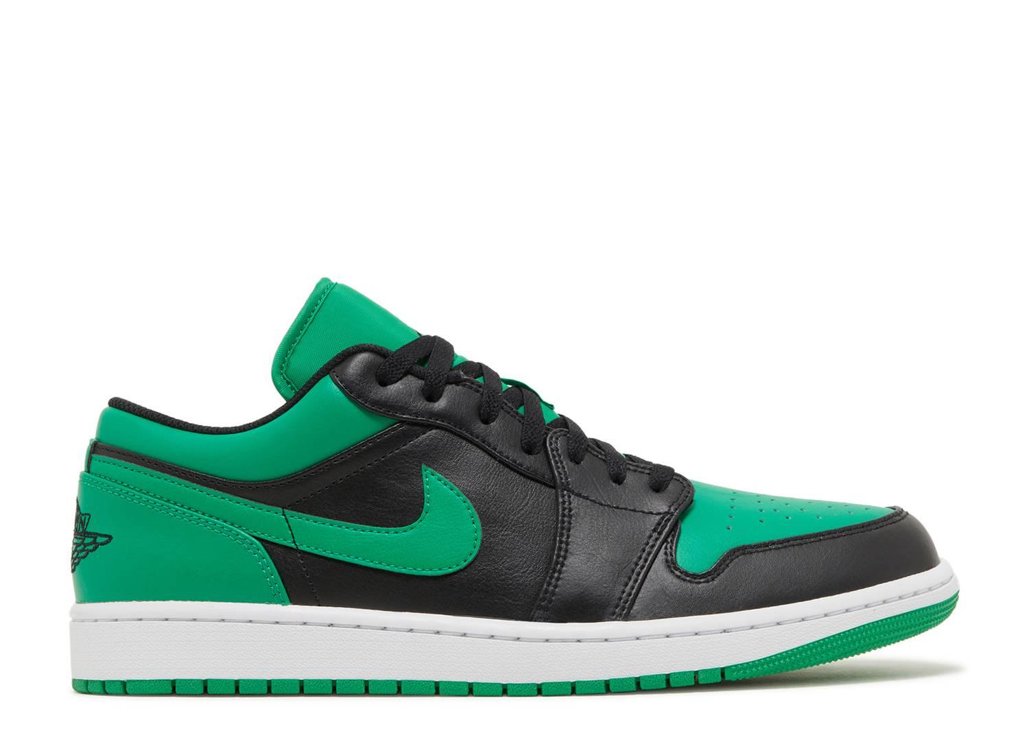 AIR JORDAN 1 LOW 'BLACK LUCKY GREEN' – Kicksinto