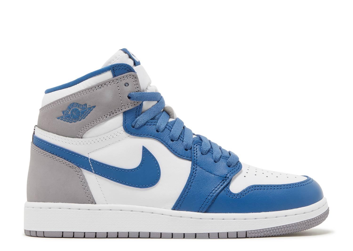 AIR JORDAN 1 RETRO HIGH OG GS 'TRUE BLUE' – Kicksinto