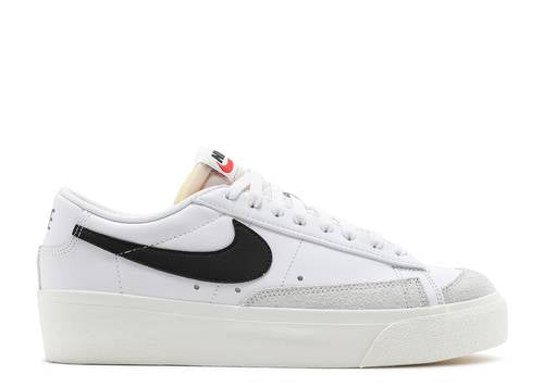 NIKE WMNS BLAZER LOW PLATFORM 'WHITE BLACK'- UNDER RETAIL STEAL