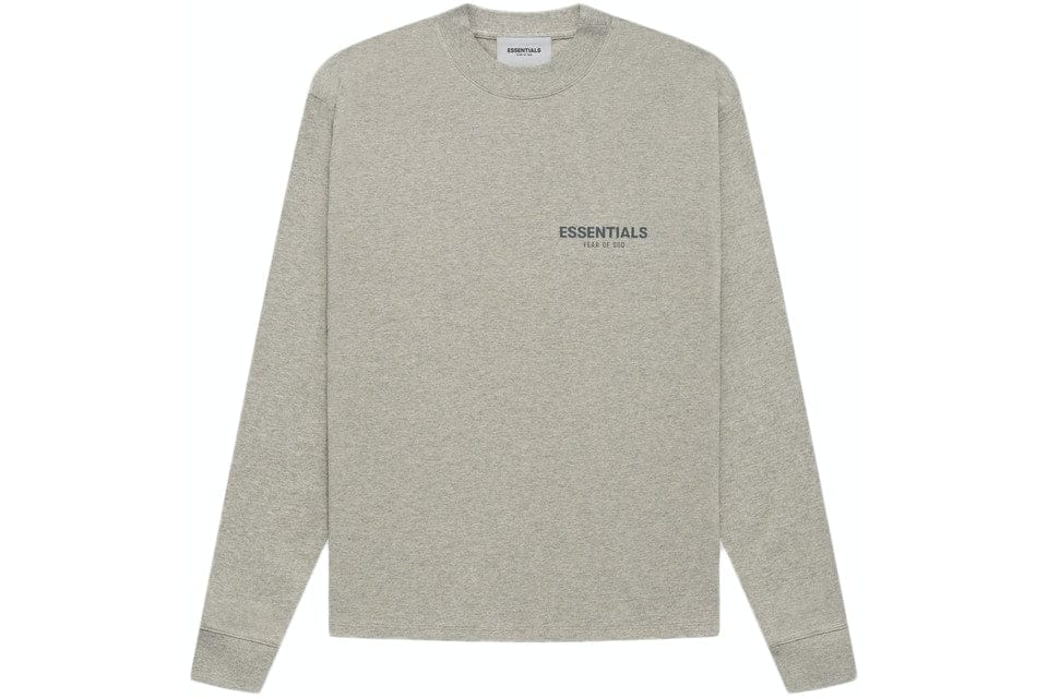 ESSENTIALS FOG CORE COLLECTION LONG SLEEVE DARK HEATHER OATMEAL SS21