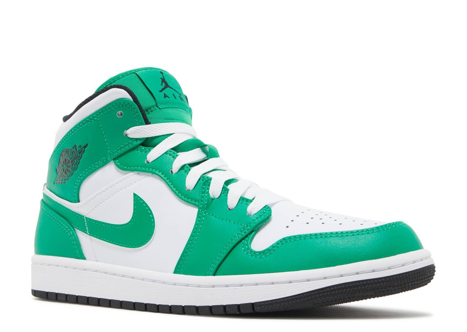 AIR JORDAN 1 MID 'LUCKY GREEN' – Kicksinto