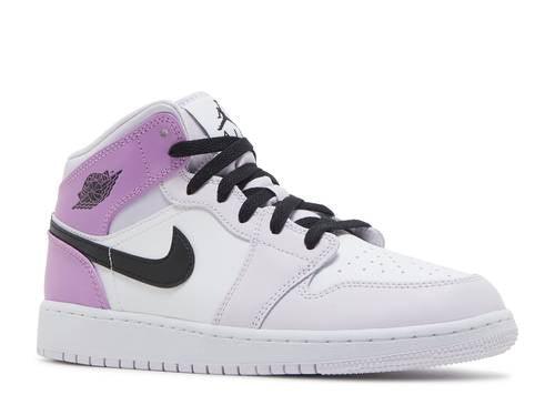 AIR JORDAN 1 MID GS 'BARELY GRAPE' – Kicksinto