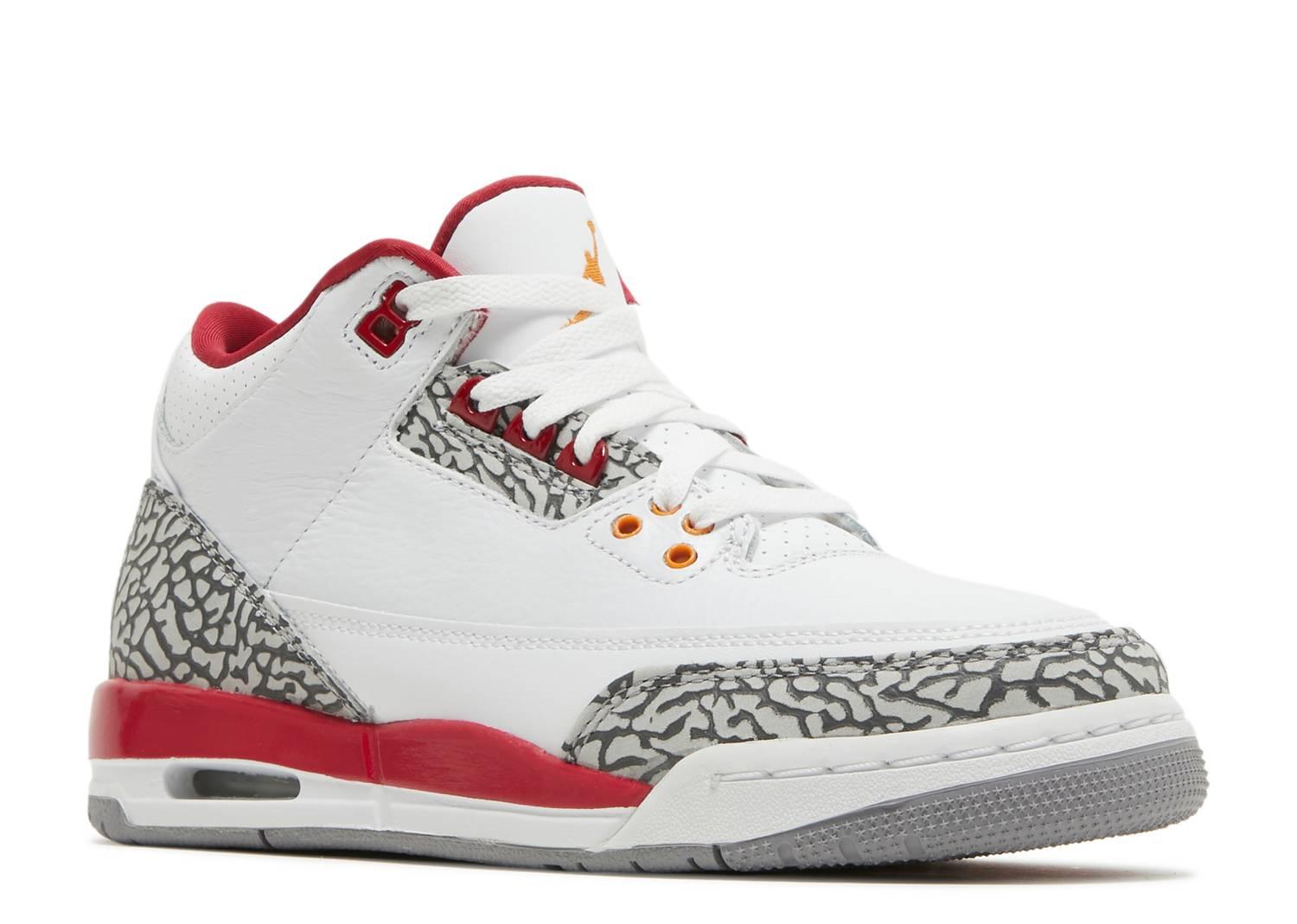 AIR JORDAN 3 RETRO GS 'CARDINAL RED' – Kicksinto