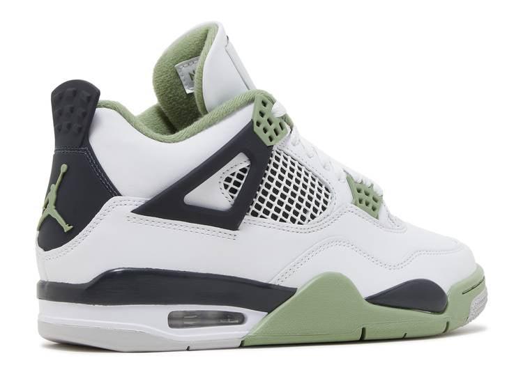 Jordan retro 4 hot sale mint green